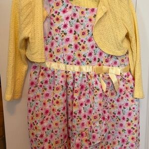 Lilt 2T Floral Dress & Sweater Set